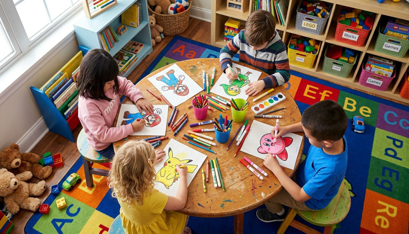 Comment les coloriages de personnages de jeux stimulent-ils la créativité des enfants ?